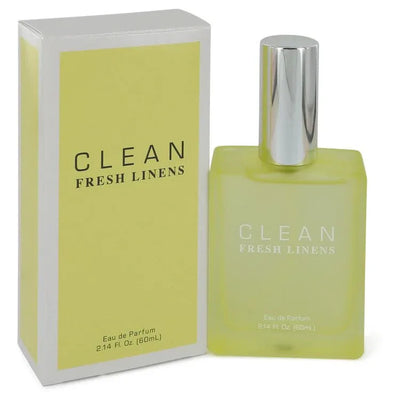 An image displaying Clean Fresh Linens by Clean Eau De Parfum Spray 2.14 oz for Women by Clean
