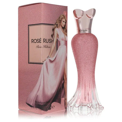 An image displaying Paris Hilton Rose Rush by Paris Hilton Eau De Parfum Spray 3.4 oz for Women by Paris Hilton