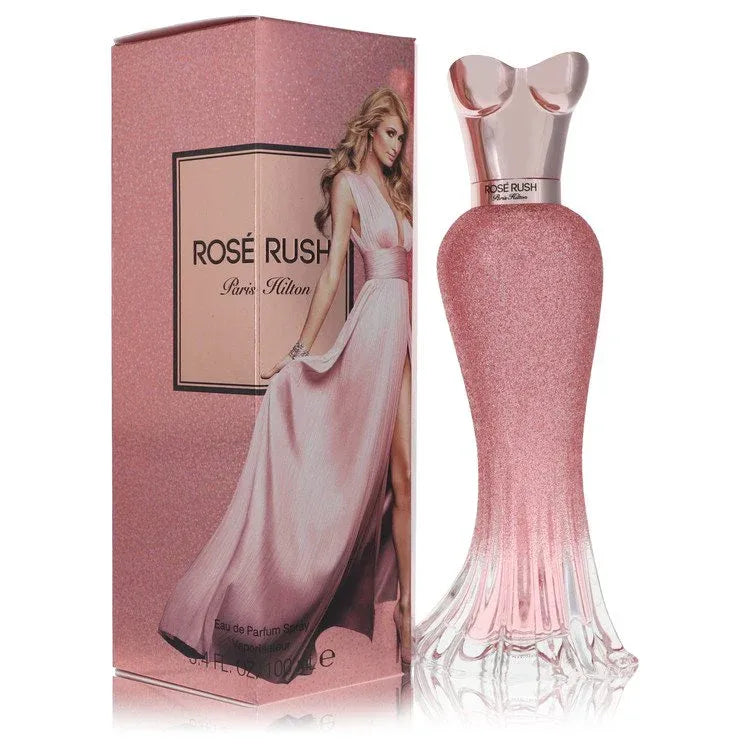 An image displaying Paris Hilton Rose Rush by Paris Hilton Eau De Parfum Spray 3.4 oz for Women by Paris Hilton