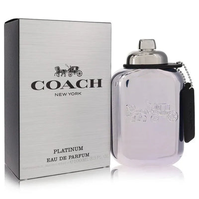 An image displaying Coach Platinum by Coach Eau De Parfum Spray 3.3 oz for Men by Coach