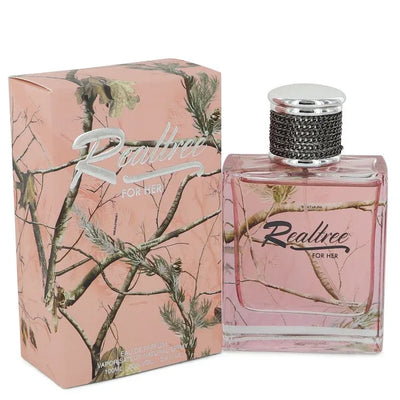 An image displaying RealTree by Jordan Outdoor Eau De Parfum Spray 3.4 oz for Women by Jordan Outdoor