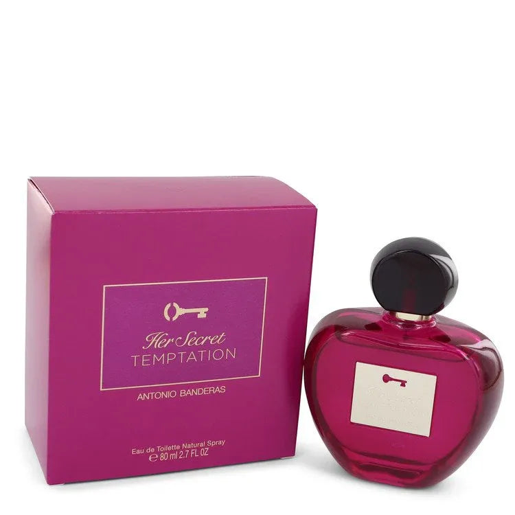 An image displaying Her Secret Temptation by Antonio Banderas Eau De Toilette Spray 2.7 oz for Women by Antonio Banderas
