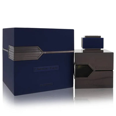 An image displaying L'Aventure Knight by Al Haramain Eau De Parfum Spray 3.3 oz for Men by Al Haramain