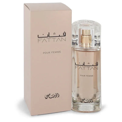An image displaying Rasasi Fattan Pour Femme by Rasasi Eau De Parfum Spray 1.67 oz for Women by Rasasi