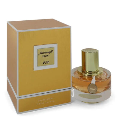 An image displaying Rasasi Junoon Velvet by Rasasi Eau De Parfum Spray 1.67 oz for Women by Rasasi