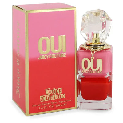 An image displaying Juicy Couture Oui by Juicy Couture Eau De Parfum Spray 3.4 oz for Women by Juicy Couture