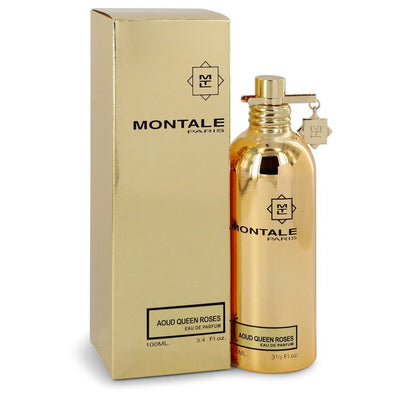 An image displaying Montale Aoud Queen Roses by Montale Eau De Parfum Spray (Unisex) 3.4 oz for Women by Montale