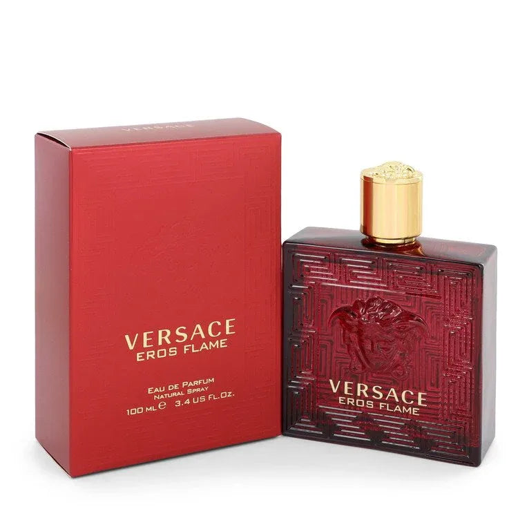 An image displaying Versace Eros Flame by Versace Eau De Parfum Spray for Men by Versace