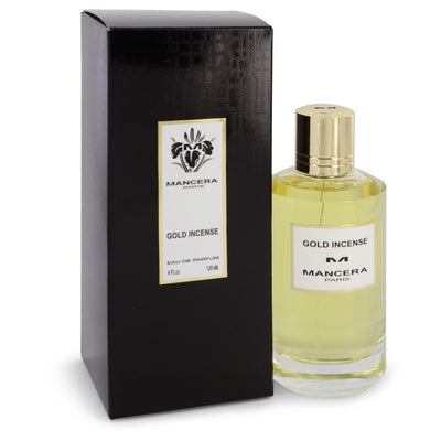 An image displaying Mancera Gold Incense by Mancera Eau De Parfum Spray 4 oz for Women by Mancera