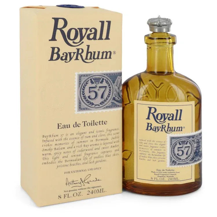 An image displaying Royall Bay Rhum 57 by Royall Fragrances Eau De Toilette 8 oz for Men by Royall Fragrances