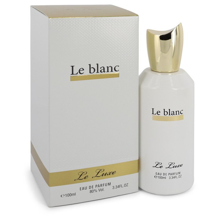 An image displaying Le Luxe Le blanc by Le Luxe Eau De Parfum Spray 3.4 oz for Women by Le Luxe
