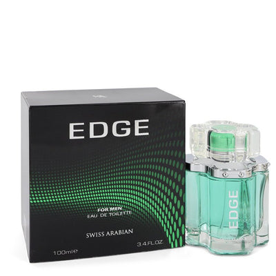 An image displaying Swiss Arabian Edge by Swiss Arabian Eau De Toilette Spray 3.4 oz for Men by Swiss Arabian