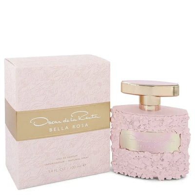 An image displaying Bella Rosa by Oscar De La Renta Eau De Parfum Spray for Women by Oscar De La Renta