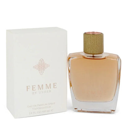 An image displaying Usher Femme by Usher Eau De Parfum Spray 3.4 oz for Women by Usher