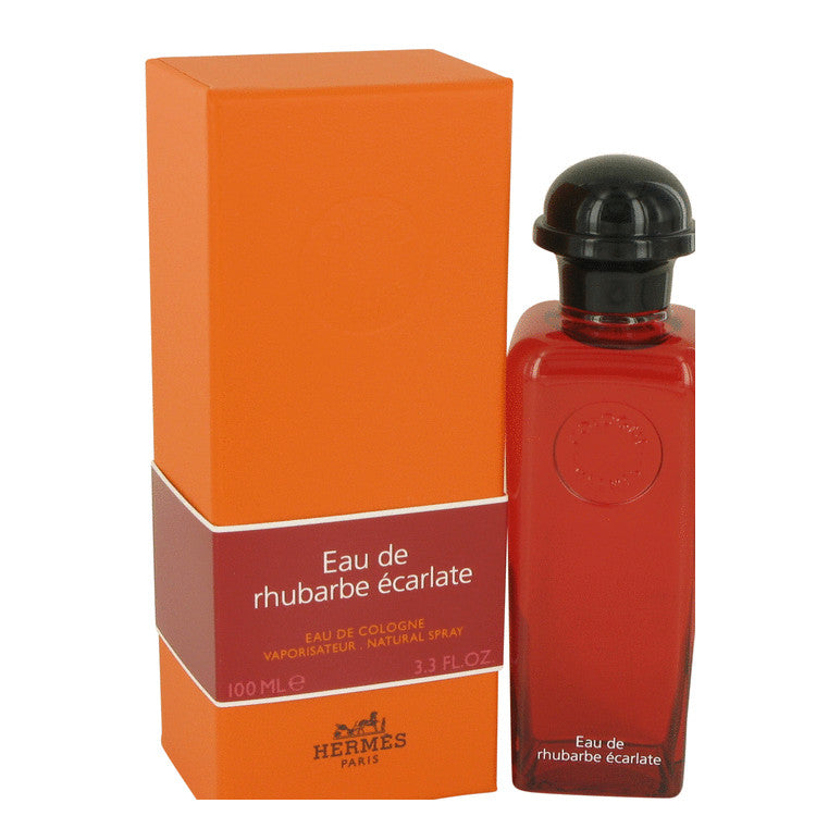 An image displaying Eau De Rhubarbe Ecarlate by Hermes Eau De Cologne Spray for Men by Hermes