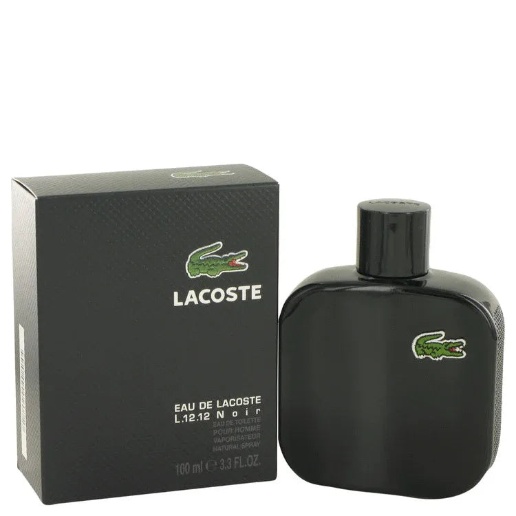 An image displaying Lacoste Eau De Lacoste L.12.12 Noir by Lacoste Eau De Toilette Spray for Men by Lacoste