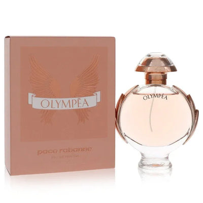 An image displaying Olympea by Paco Rabanne Eau De Parfum Spray for Women by Paco Rabanne