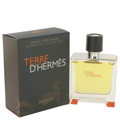 An image displaying Terre D'Hermes by Hermes Pure Pefume Spray for Men by Hermes