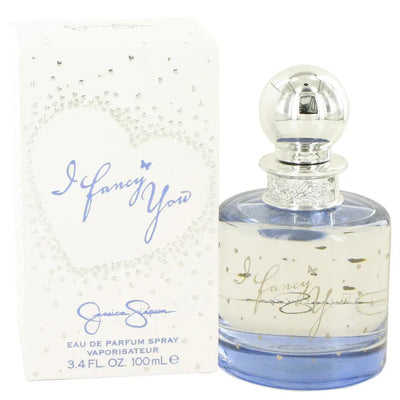 An image displaying I Fancy You by Jessica Simpson Eau De Parfum Spray 3.4 oz for Women by Jessica Simpson