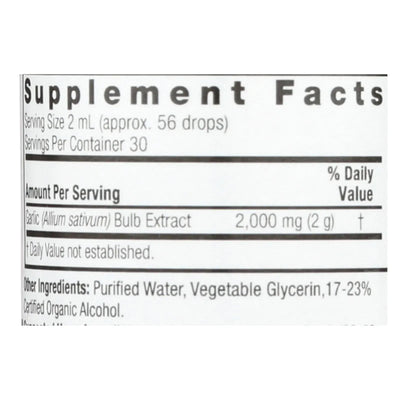 An image displaying Nature's Answer - Garlic Bulb - 1 Ounce by Nature's Answer