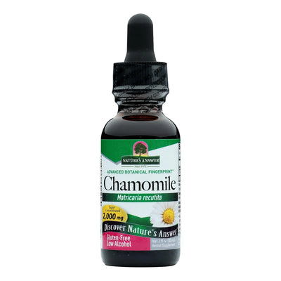 An image displaying Nature's Answer - Chamomile Flower - 1 Fl Ounce by Nature's Answer