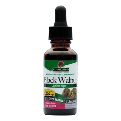 An image displaying Nature's Answer - Black Walnut Hulls - 1 Ounce by Nature's Answer