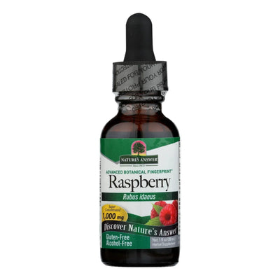 An image displaying Nature's Answer - Raspberry Leaf Alcohol Free - 1 Ounce by Nature's Answer