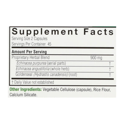 An image displaying Nature's Answer - Echinacea With Goldenseal - 90 Vcaps by Nature's Answer