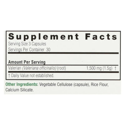 An image displaying Nature's Answer - Valerian Root - 90 Caps by Nature's Answer