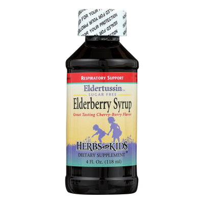 Herbs For Kids Eldertussin Elderberry Syrup - 4 Oz - Orca Market