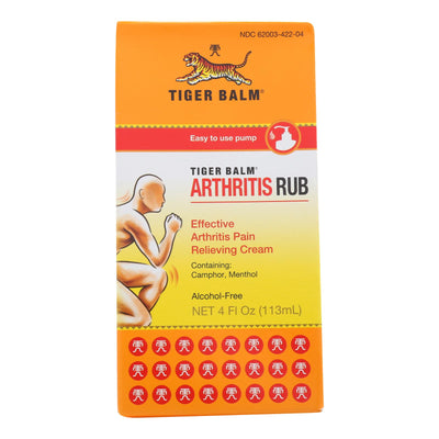 An image displaying Tiger Balm Arthritis Rub - 4 Fl Oz by Tiger Balm