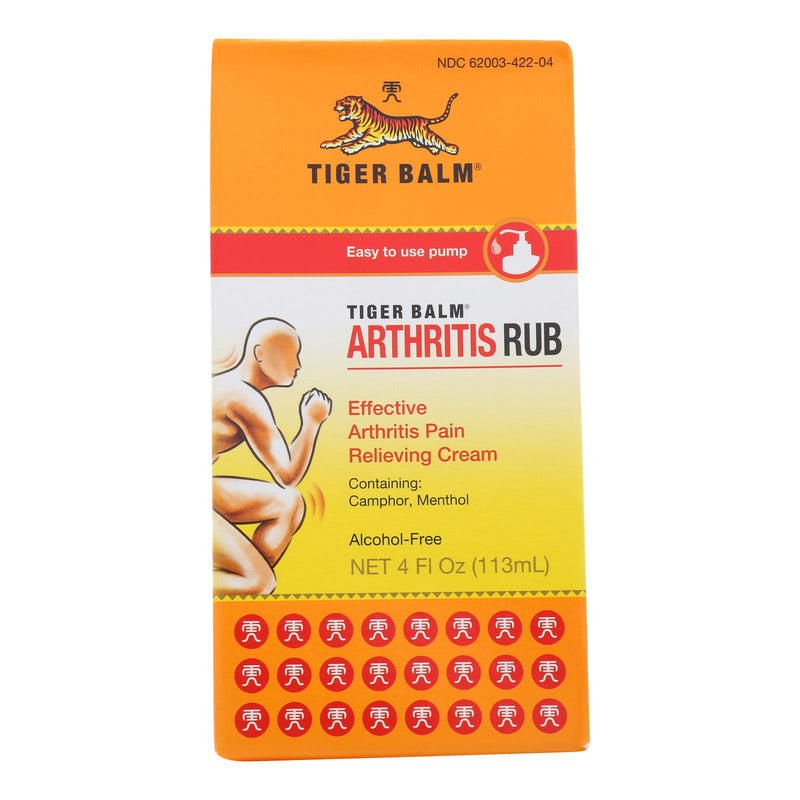 An image displaying Tiger Balm Arthritis Rub - 4 Fl Oz by Tiger Balm