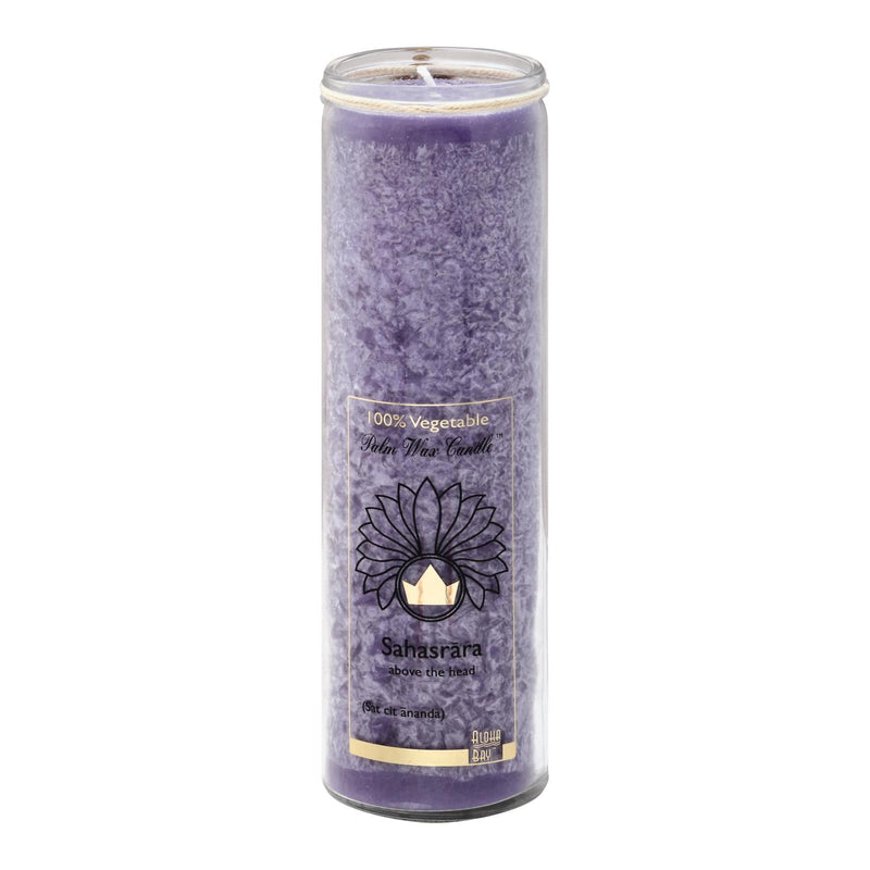 An image displaying Aloha Bay - Unscented Chakra Jar Happiness Violet - 1 Candle by Aloha Bay