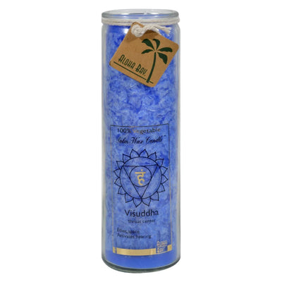 An image displaying Aloha Bay - Chakra Jar Blue Candle - 17 Ounce by Aloha Bay