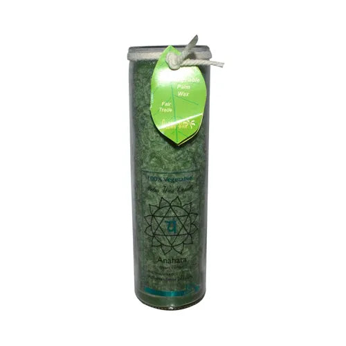 An image displaying Aloha Bay - Unscented Chakra Jar Healing Anahata Green - 1 Candle by Aloha Bay
