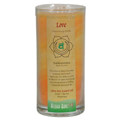 An image displaying Aloha Bay - Chakra Jar Candle - Love - 11 Ounce by Aloha Bay