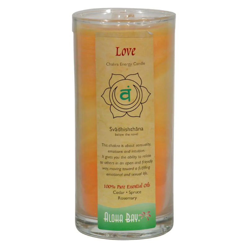 An image displaying Aloha Bay - Chakra Jar Candle - Love - 11 Ounce by Aloha Bay