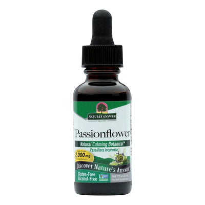 An image displaying Nature's Answer - Passionflower Herb Alcohol Free - 1 Fl Oz by Nature's Answer
