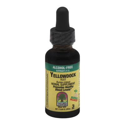 An image displaying Nature's Answer - Yellowdock Root - 1 Fl Oz by Nature's Answer