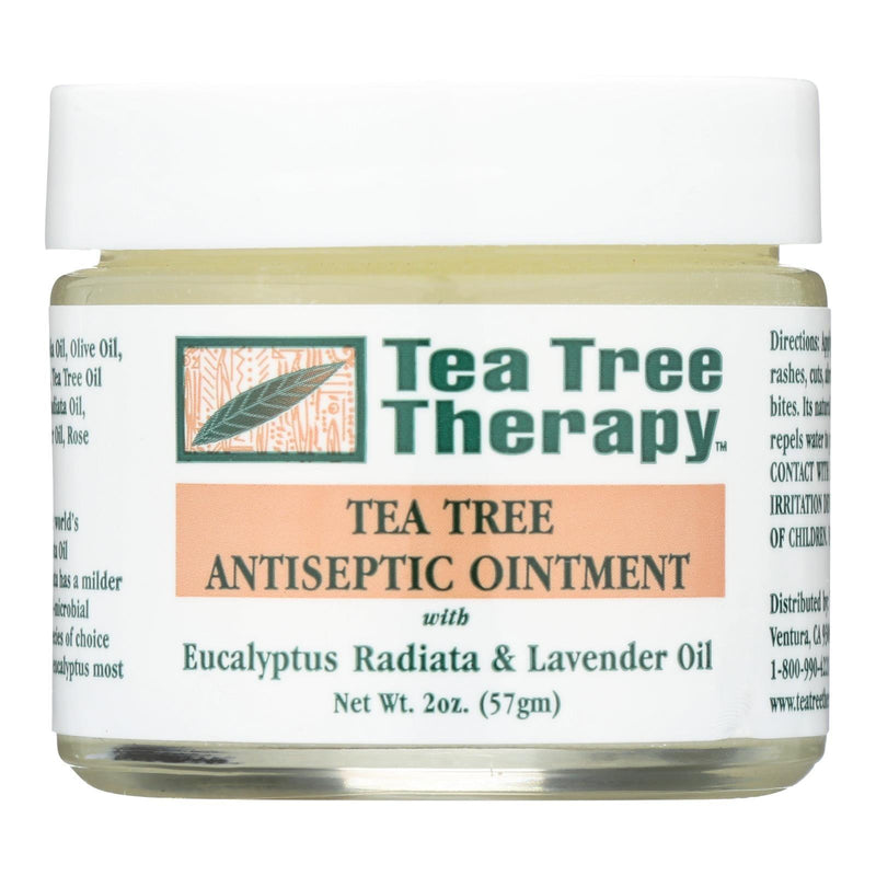 Tea Tree Therapy Antiseptic Ointment Eucalyptus Australiana And Lavender Oil - 2 Ounce