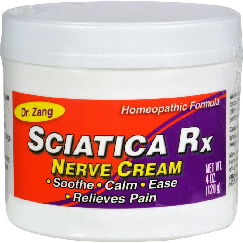 Dr. Zang Sciatica Rx Nerve Cream Homeopathic Formula - 4 Ounce