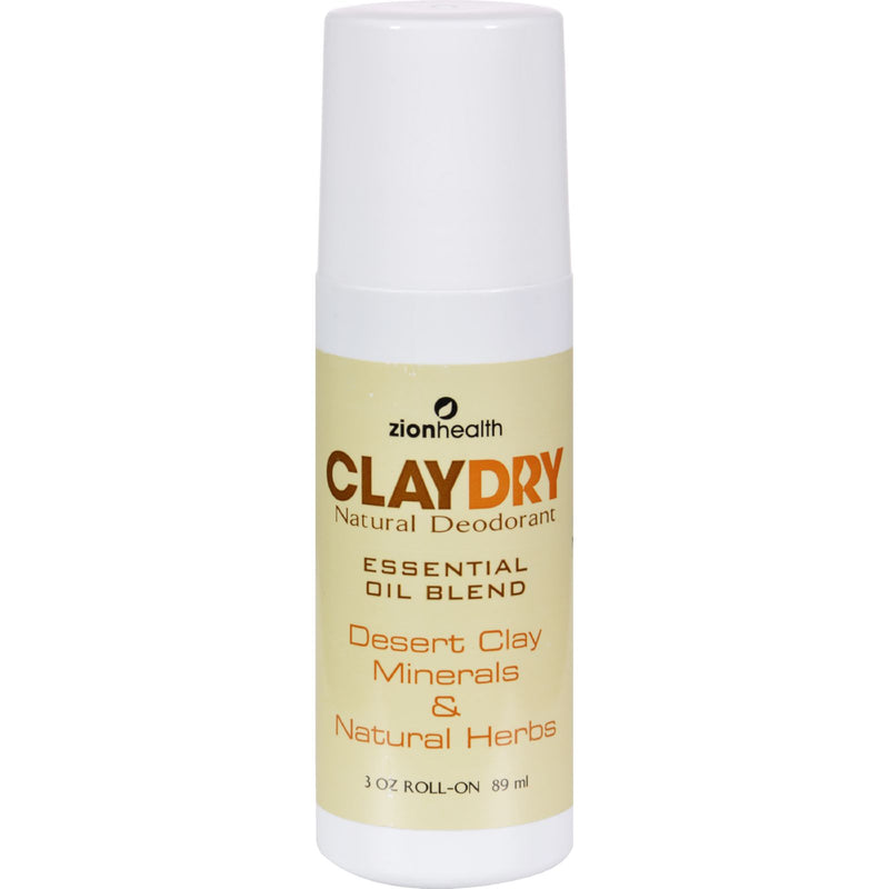 An image displaying Zion Health Clay Dry Natural Deodorant - 3 Oz by Zion Health