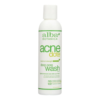 An image displaying Alba Botanica - Natural Acnedote Deep Pore Wash - 6 Ounce by Alba Botanica