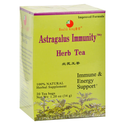 Health King Astragalus Immunity Herb Tea - 20 Tea Bags - Orca Market