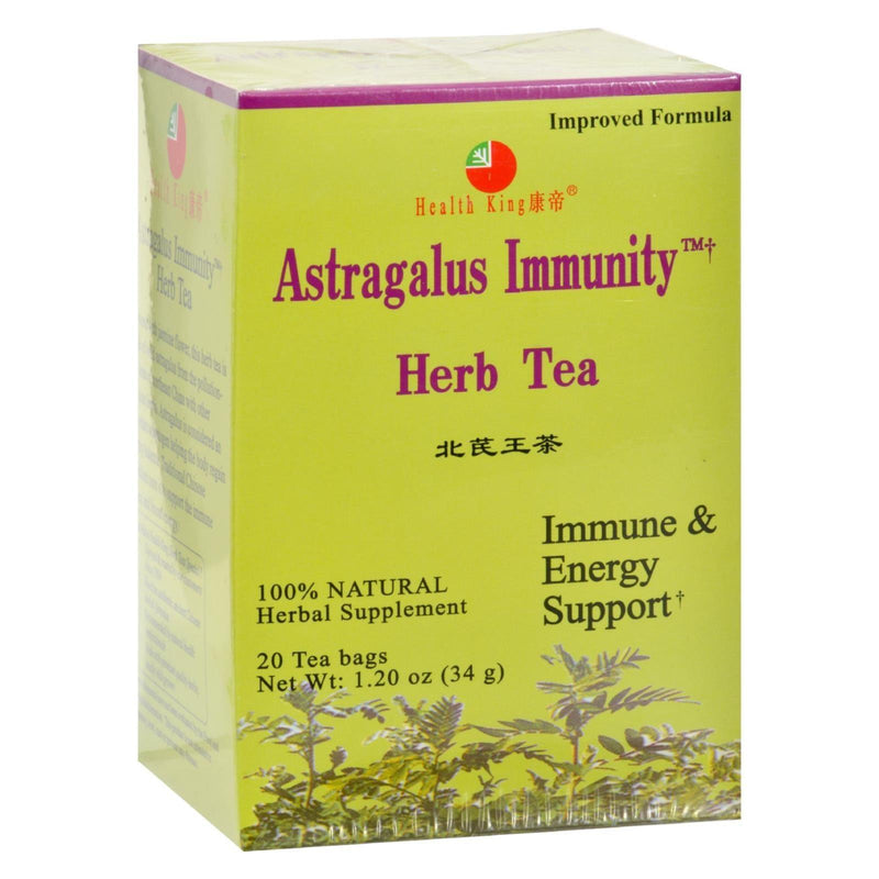 Health King Astragalus Immunity Herb Tea - 20 Tea Bags - Orca Market