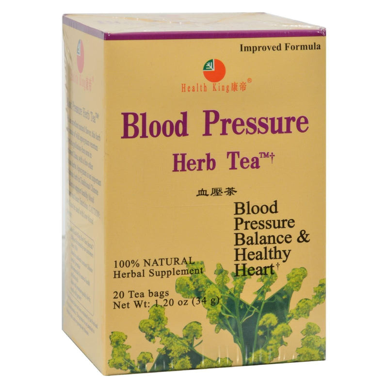 Health King Blood Pressure Herb Tea - 20 Tea Bags - Orca Market