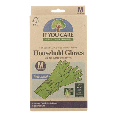 An image displaying If You Care Household Gloves - Medium - 12 Pairs by If You Care
