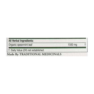Traditional Medicinals Organic Spearmint Herbal Tea - 16 Tea Bags - Case Of 6 - Orca Market