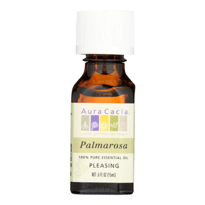 An image displaying Aura Cacia - Pure Essential Oil Palmarosa - 0.5 Fl Ounce by Aura Cacia