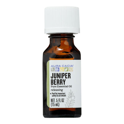 An image displaying Aura Cacia - Essential Oil Juniper Berry - 0.5 Fl Oz by Aura Cacia
